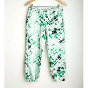KORAL Tie Dyed Print Cropped Jogger Lounge Athleisure  Pants S